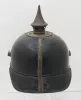 Prussian Black Lacquered Tin Metal Ersatz Pickelhaube Visuel 5